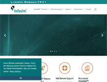 Tablet Screenshot of infosim.de